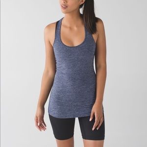 Lululemon Cool Racerback Tank Heathered Navy